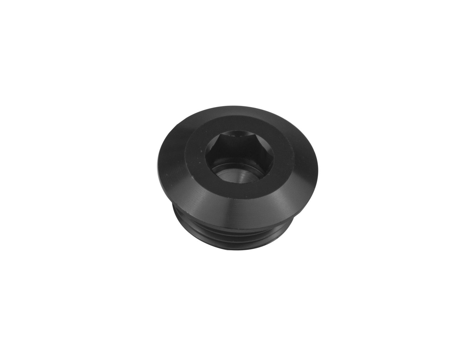 an6-korek-adapter-zaslepka-czarny AN6 Шестигранный ключ-заглушка Блокатор пробки Мужской адаптер для мазута Черный — изображение 1