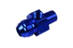 AN8 AN линейный переходник для жидкого топлива с резьбой от 8 до 3/8 NPT на 1/8 NPT Синий