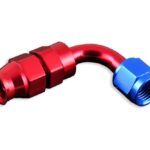 AN-8 AN8 JIC, 90 футов, фитинг для мазута из ПТФЭ, конец шланга, красный