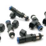 Комплект форсунок Deatschwerks 1000cc для Nissan 350z-370z 2003-15 GTR VR38DETT 2009-15 Nissan Skyline NEO RB25DET 1998-2002 Infiniti G35/G37 2003-14 и Volkswagen Golf GTI R32 3.2L VR6 2004-05