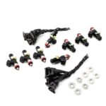 Комплект форсунок Deatschwerks EV14 1500cc для Chevrolet Silverado 1500 и GMC Sierra 1500 2000-13 Gas V8 4,8 л/5,3 л/6,0 л/6,2 л без гибкого топлива