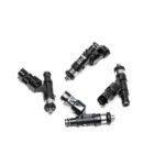 Комплект 4 топливных форсунок DeatschWerks 650 куб.см/мин, Subaru Impreza WRX 02-14, Legacy GT 07-12, STI 07-15 (верхняя подача)