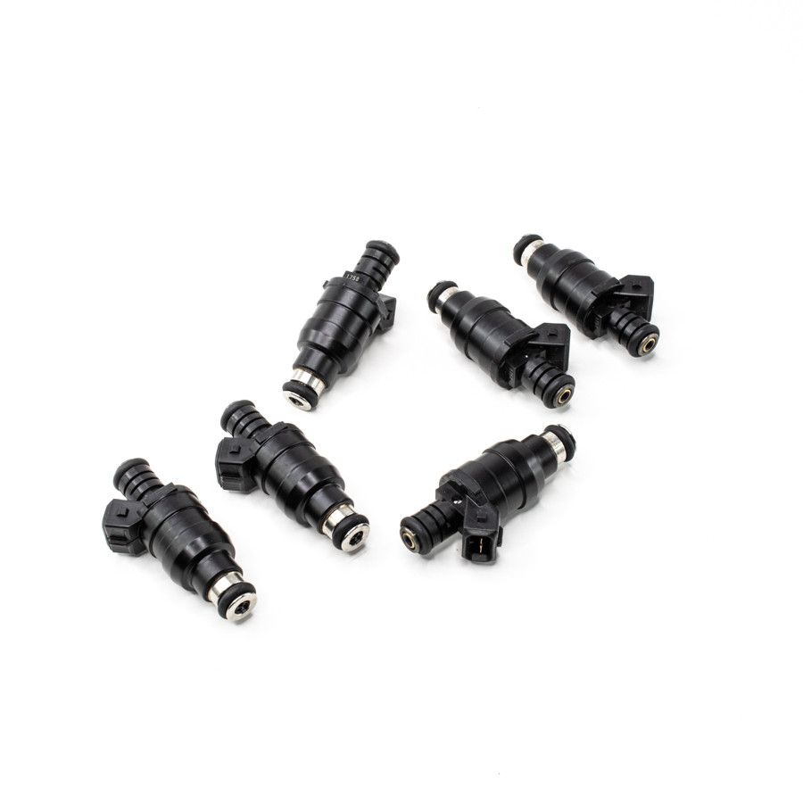 deatschwerks-zestaw-6-wtryskiwaczy-paliwa-1200cc-min-nisko-ohmowe-uniwersalne_2 Соответствующий комплект форсунок Universal Low Impedance 14 мм верхние, 6 шт., 1200 куб.см/мин. — изображение 1