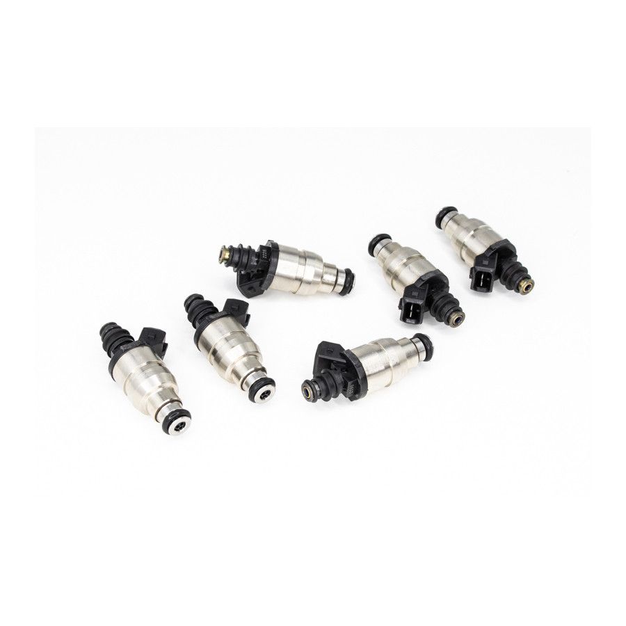 deatschwerks-zestaw-6-wtryskiwaczy-paliwa-1800cc-min-nisko-ohmowe-uniwersalne Соответствующий комплект форсунок Universal Low Impedance 11 мм верхние, 6 шт., 1800 куб.см/мин — изображение 1