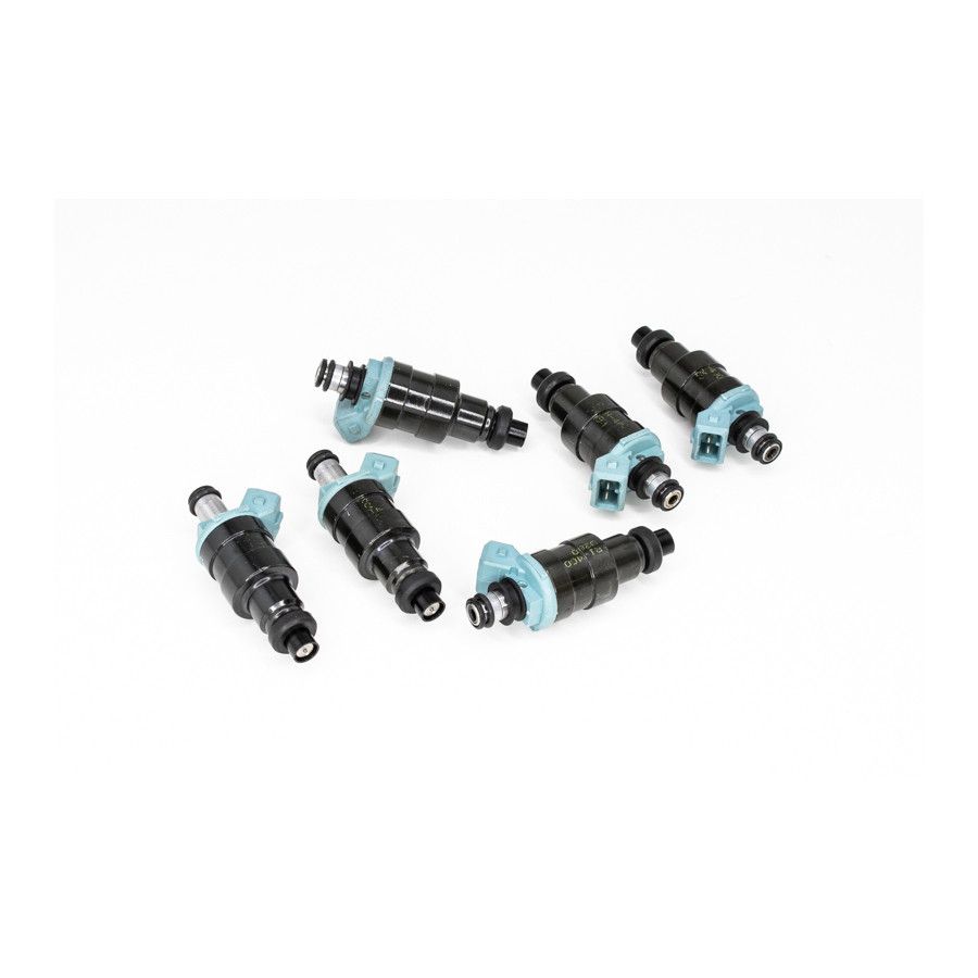 deatschwerks-zestaw-6-wtryskiwaczy-paliwa-450cc-min-nisko-ohmowe-uniwersalne Соответствующий комплект форсунок Universal Low Impedance 11 мм верхние, 6 шт., 450 куб.см/мин — изображение 1