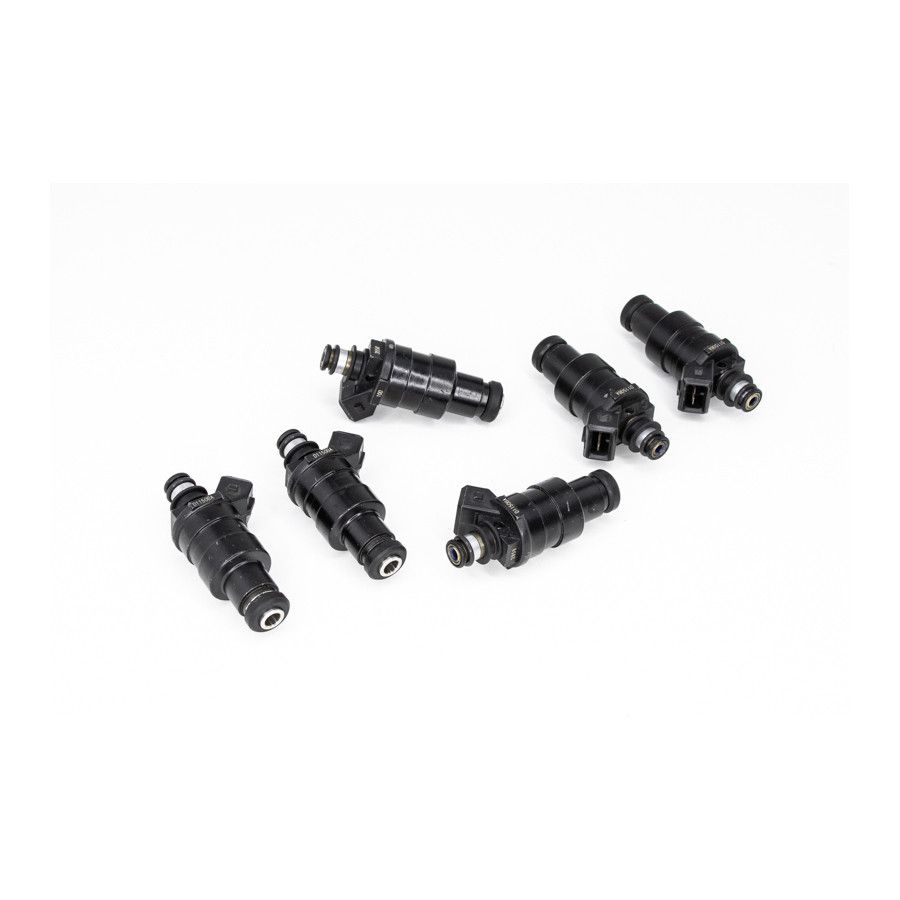 deatschwerks-zestaw-6-wtryskiwaczy-paliwa-550cc-min-nisko-ohmowe-uniwersalne Соответствующий комплект форсунок Universal Low Impedance 11 мм верхние, 6 шт., 550 куб.см/мин — изображение 1