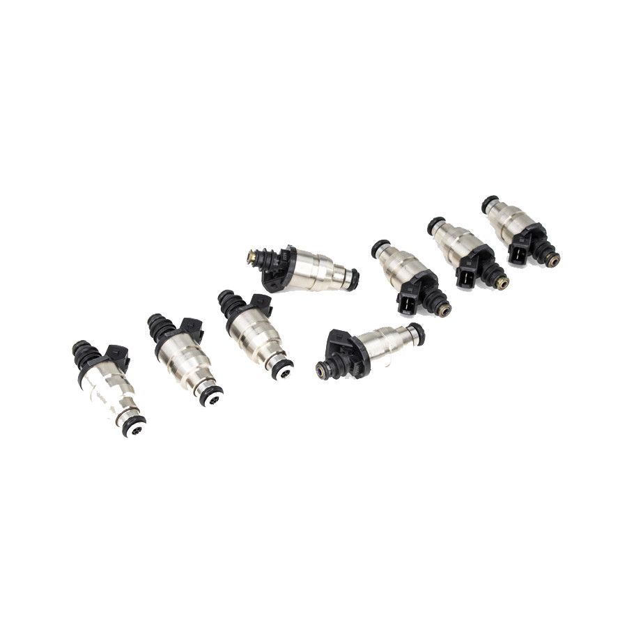 deatschwerks-zestaw-8-wtryskiwaczy-paliwa-1800cc-min-nisko-ohmowe-uniwersalne Соответствующий комплект форсунок Universal Low Impedance 11 мм верхние, 8 шт., 1800 куб.см/мин. — изображение 1