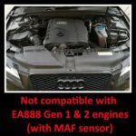 Комплект впускного индукционного воздушного фильтра MST Performance для Audi A4 B8 A5 8T 1,8 2,0 TFSI EA888 Gen 3 — изображение 5