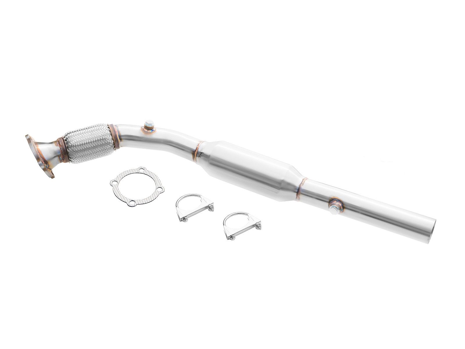 downpipe-audi-a3-tt-vw-golf-iv-bora-octavia-1-8t-silencer ПРИЕМНАЯ ПАЙПА AUDI A3 TT VW GOLF IV BORA OCTAVIA 1.8T + ГЛУШИТЕЛЬ — изображение 1