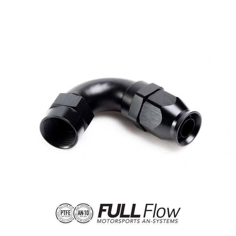 full-flow-ptfe-hose-end-fitting-120-degree-an6 Полнопоточный шланговый фитинг Nuke Performance из ПТФЭ, 120 градусов AN6 — изображение 1