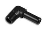 Фитинг 90 футов с резьбой 1/8 NPT на ниппель 1/4 дюйма, черный — изображение 2