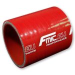 Прямой силиконовый переходник 89мм Красный стандартный 7,6см