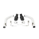 Черные насадки Mishimoto MMEXH-MUS8-15ARBK Race Axle-back для Ford Mustang GT 15-17