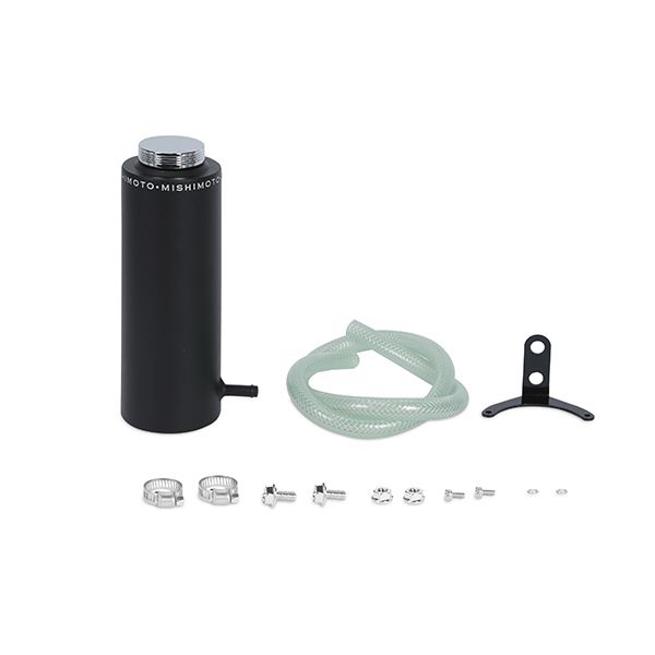 mishimoto-aluminum-coolant-reservoir-tank-wrinkle-black Mishimoto MMRT-CAWBK Алюминиевый бачок охлаждающей жидкости с морщинами, черный — изображение 1