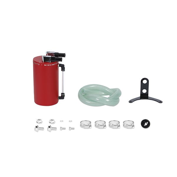 mishimoto-aluminum-oil-catch-can-large-wrinkle-red Алюминиевый маслоуловитель Mishimoto MMOCC-LAWRD — красный с большими морщинами — изображение 1