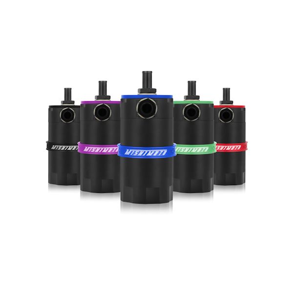mishimoto-baffled-oil-catch-can-black Mishimoto MMBCC-UNI-BK Маслоуловитель с перегородкой, черный — изображение 1