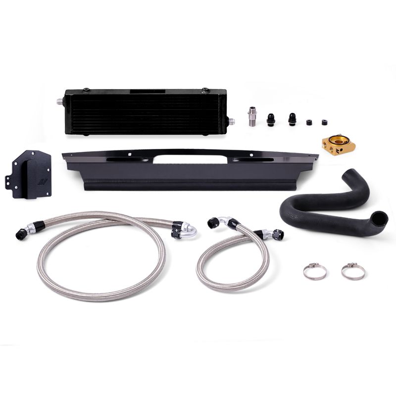 mishimoto-ford-mustang-gt-rhd-thermostatic-oil-cooler-kit-2015-2017-black Комплект термостатического масляного радиатора Mishimoto MMOC-MUS8-15TBKRHD для Ford Mustang GT RHD 15-17, черный — изображение 1