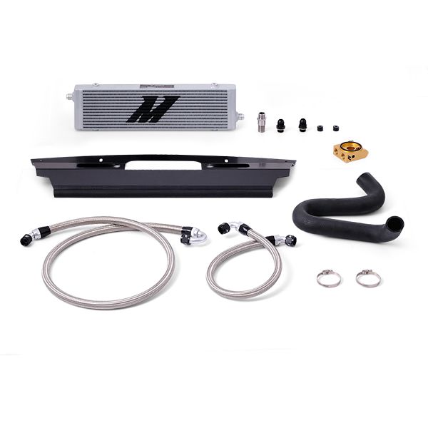 mishimoto-ford-mustang-gt-thermostatic-oil-cooler-kit-2015-2017-silver Комплект термостатического масляного радиатора Mishimoto MMOC-MUS8-15T для Ford Mustang GT 15-17 Silver — изображение 1