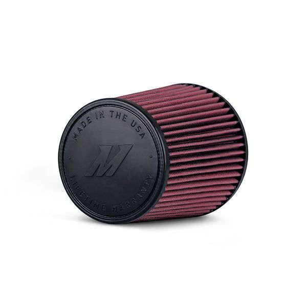 mishimoto-performance-air-filter-3-5-inlet-8-filter-length Mishimoto MMAF-3508 Высокопроизводительный воздушный фильтр, входное отверстие 3,5 дюйма, длина фильтра 8 дюймов — изображение 1