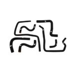 Комплект дополнительных силиконовых шлангов Mishimoto MMHOSE-SUB-ANC4BK для Subaru Impreza WRX/STI 04-07, черный