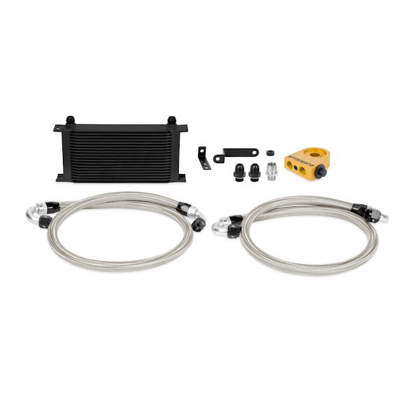 mishimoto-subaru-wrx-sti-thermostatic-oil-cooler-kit-2008-2014-black Комплект термостатического масляного радиатора Mishimoto MMOC-STI-08TBK для Subaru WRX STI 08-14, черный — изображение 1