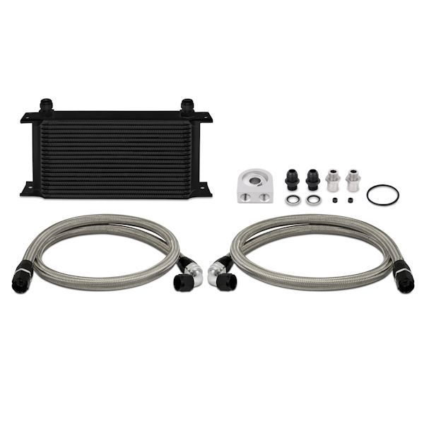 mishimoto-universal-19-row-oil-cooler-kit-black Mishimoto MMOC-ULBK Универсальный 19-рядный комплект масляного радиатора, черный — изображение 1