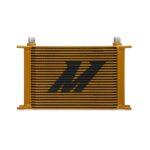 Mishimoto MMOC-25G Универсальный 25-рядный масляный радиатор, золотой