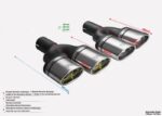 Универсальный глушитель выхлопной трубы Наконечник овальный 95×65 мм Длина 200 мм Монтажный диаметр 50 мм — изображение 2