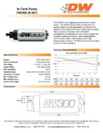 Топливный насос DeatschWerks DW300 340 л/ч для Mazda Miata 94-05 — изображение 3