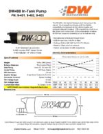 Топливный насос DeatschWerks DW400 415 л/ч для — изображение 2