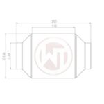 Гоночный катализатор Wagner Tuning 200CPSI с покрытием EU6