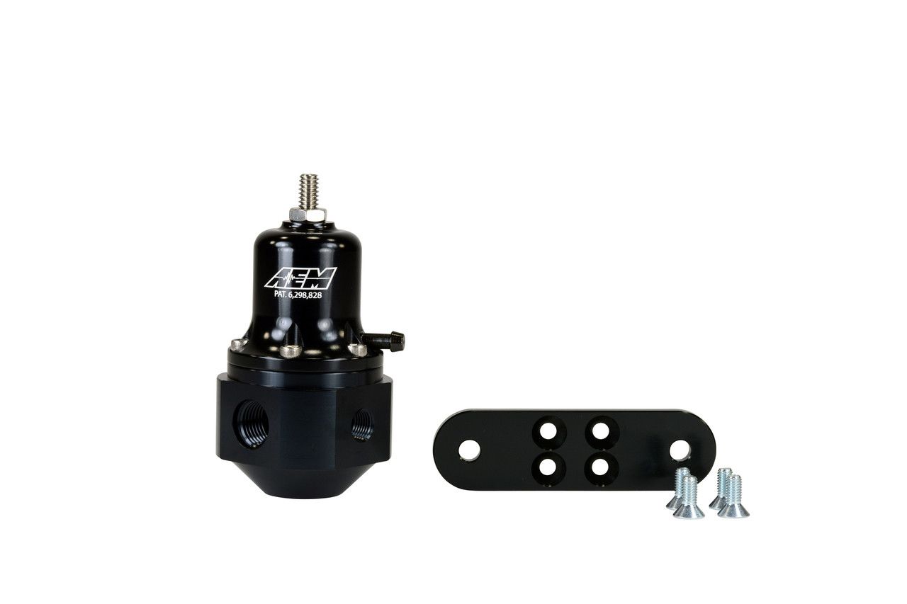 regulator-cisnienia-paliwa-aem-25-305bk Универсальный регулируемый регулятор давления топлива AEM 25-305BK — изображение 1