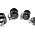 AN -4 AN4 Резиновый наконечник шланга 12 мм, витой юбилейный зажим, черный