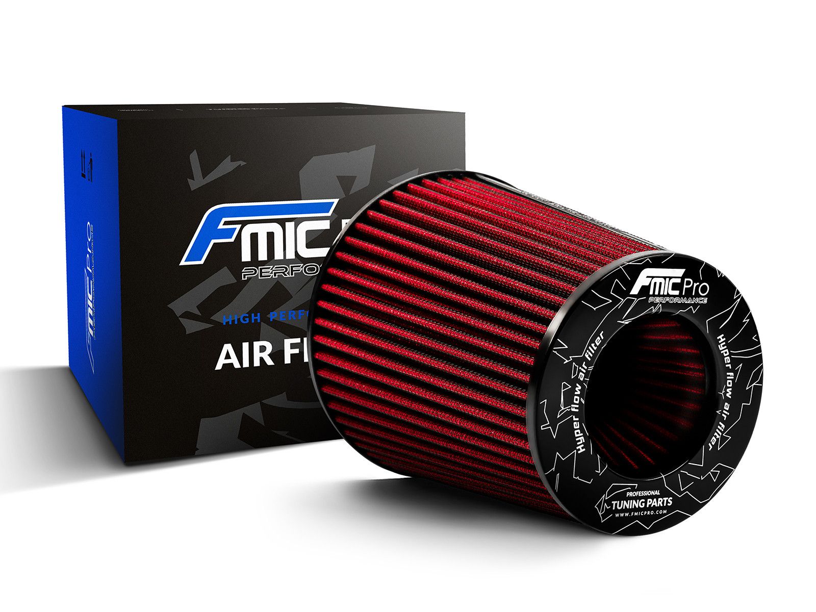 stozkowy-filtr-powietrza-fmic-pro-dl-175mm-srednica-montazowa-100mm Конусный воздушный фильтр FMIC.Pro длина 175мм диаметр 100мм — изображение 1