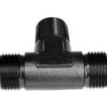 ТРОЙНИК НАРУЖНЫЙ/НАРУЖНЫЙ/НАРУЖНЫЙ AN4-1/8 NPT-AN4 Черный