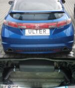 Спортивный глушитель выхлопа для HONDA Civic VIII HATCHBACK 2006-2011 гг. — изображение 2