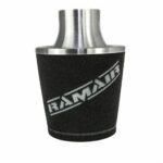 Конусный фильтр Ramair JS-105-SL с универсальным горлышком, черный, большой, с алюминиевым основанием, 70 мм