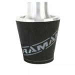 Конусный фильтр Ramair JS-175-80-SL с универсальным горлышком, черный, большой, с алюминиевым основанием, 80 мм