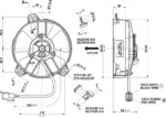 Вентилятор охлаждения радиатора осевой Spal 12V VA31-A101-46S (130MM) — изображение 2