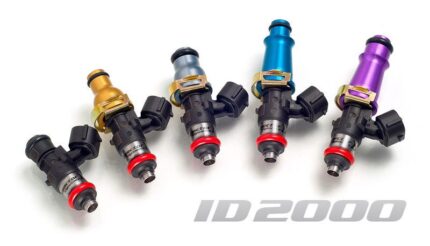 Комплект из 6 топливных форсунок Injector Dynamics 2000cc/min, Nissan GTR R35 VR38 60мм/14мм (фиолетовый)