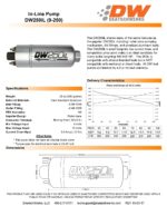 Топливный насос DeatschWerks DW250il 250 л/ч — изображение 2