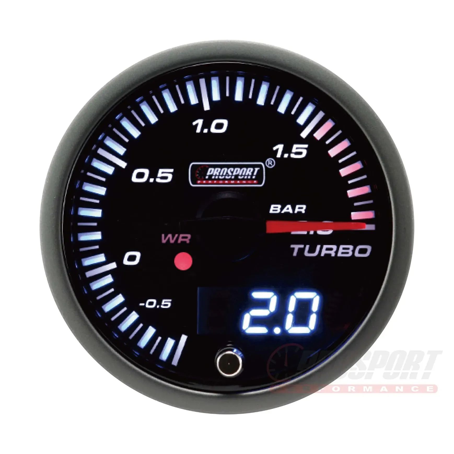 216JDMFP-R Prosport JDM Series 52 мм — Манометр топлива с электрическим датчиком — изображение 1