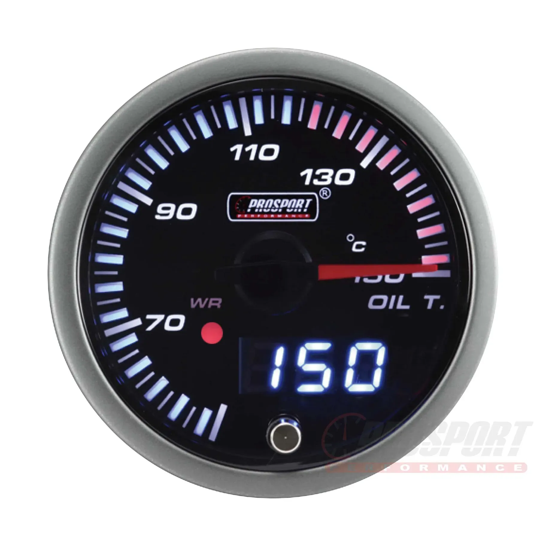 216JDMOT-R Prosport JDM Series 52 мм — датчик температуры масла с водонепроницаемым датчиком — изображение 1