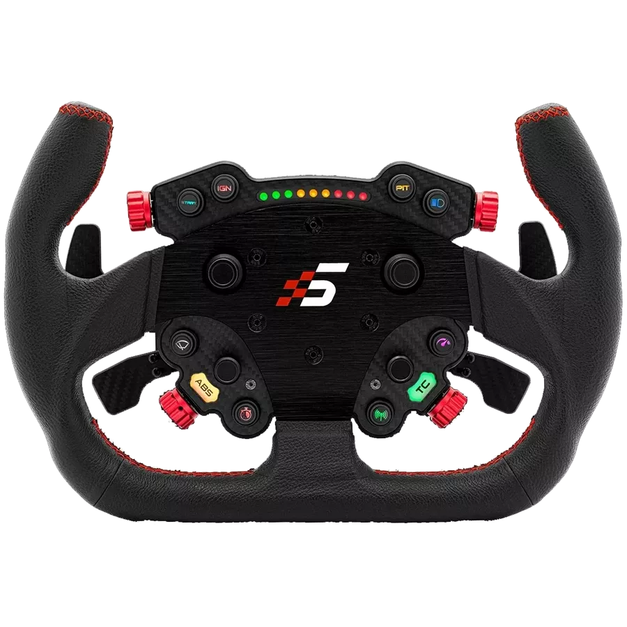 SZ5GTCCLEATHER Кожаные подрулевые переключатели SIMAGIC GT, тип C, 325 мм, Simracing — изображение 1
