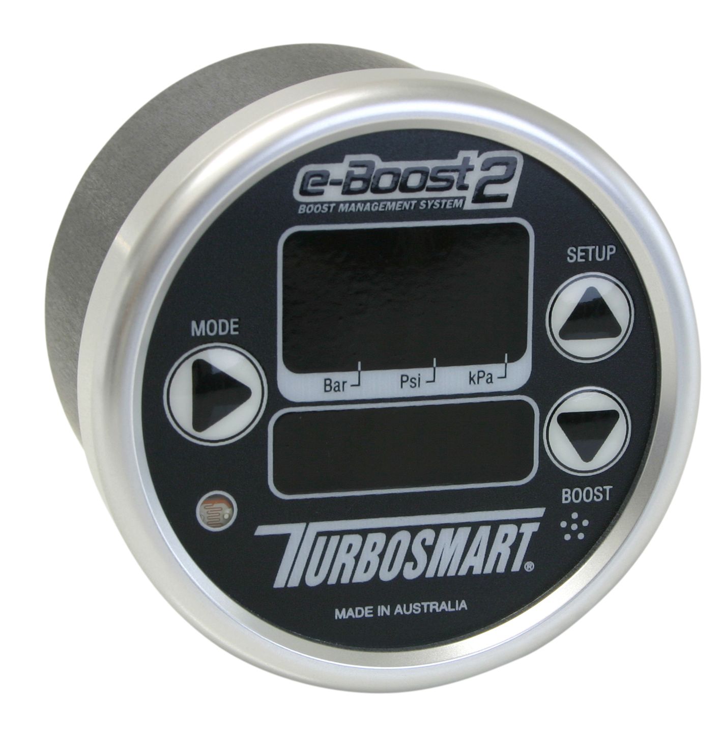 ebc-turbosmart-e-boost2-60psi-60mm-black-face-silver-bezel EBC Turbosmart e-Boost2 60PSI 60 мм Черная лицевая панель/серебристая лицевая панель — изображение 1