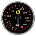 Новый индикатор Auto Gauge Boost 52 мм желтого цвета — изображение 2