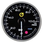 Новый указатель давления масла Auto Gauge 60 мм, желтый — изображение 2