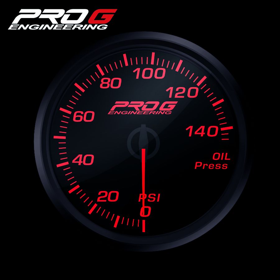 wskaznik-pro-g-race-series-rc-cisnienia-oleju-psi-red-52mm RC-манометр Pro G Race Series, давление масла PSI RED 52 мм — изображение 1