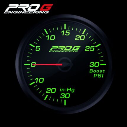 Радиоуправляемый манометр Pro G Race Series, наддув 30 PSI, ЗЕЛЕНЫЙ, 60 мм