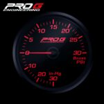Радиоуправляемый манометр Pro G Race Series, наддув 30 PSI, КРАСНЫЙ, 60 мм